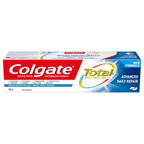 Colgate Total Daily Repair Toothpaste, 120 mL.
